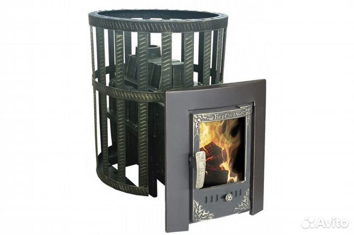 Печь-камин воевода 20 сетчатый кожух