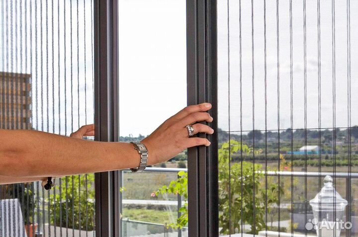 Сетка на окно плиссе москитная