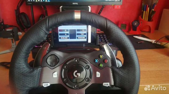 Держатель для смартфона на базу Logitech G25/G27