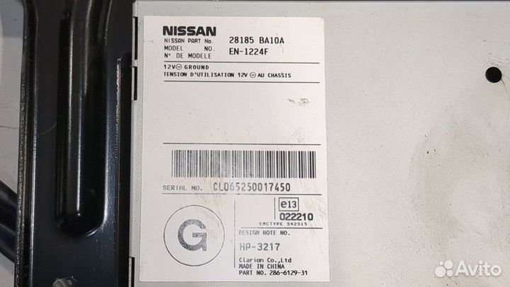 Проигрыватель CD/DVD Nissan Primera P12, 2005