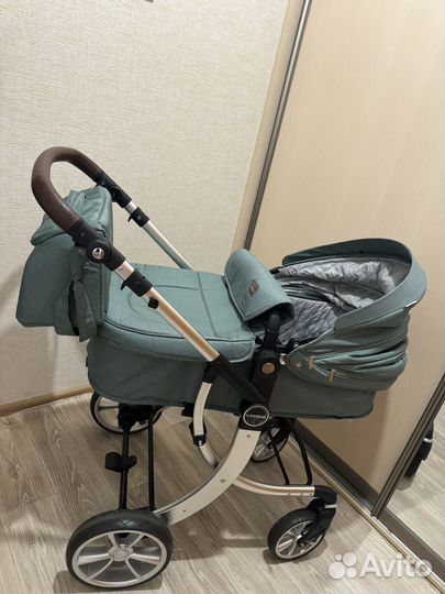 Коляска luxmom dalux 608 2В1 (изумрудный)