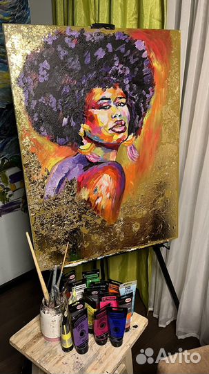 Картина акрилом на холсте