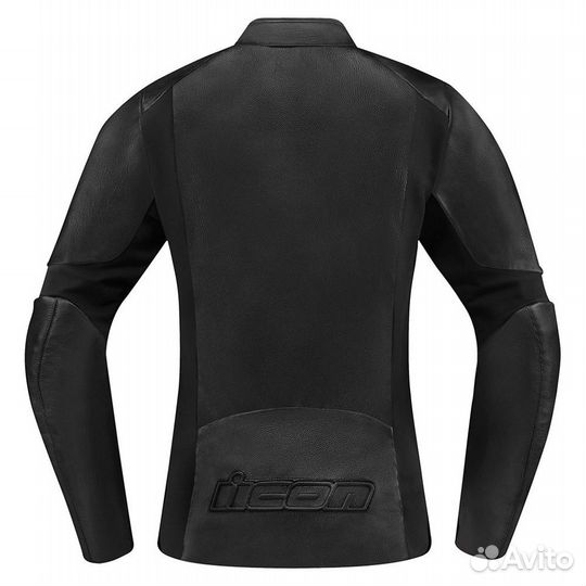 Icon Overlord Leather CE мотокуртка черная женская