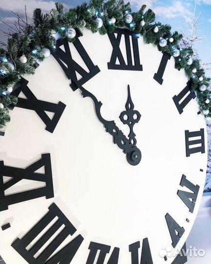 Часы новогодняя фотозона