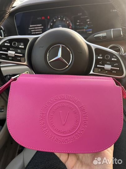 Сумка Versace V-Emblem фуксия