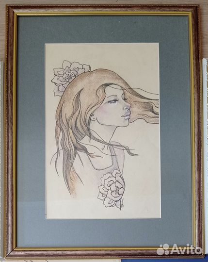 Графические картины(портрет, эротика)листайте фото