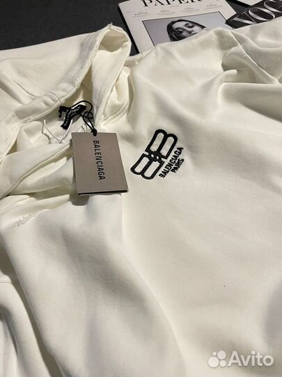 Худи Balenciaga BB Paris Icon premium