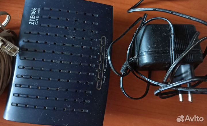 Модем ZTE zxdsl 831 Series с адаптером, кабелем