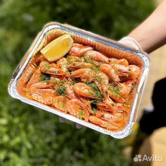 Креветки варёные