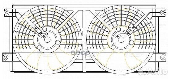 Вентилятор радиатора ssangyong kyron/actyon 05