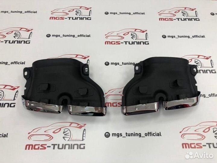 Насадки Mercedes 63AMG W205/222 Хром