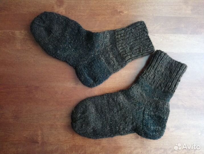 Носки вязаные шерстяные новые