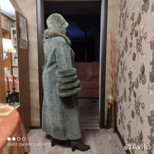 Шуба мутоновая 48 50 женская