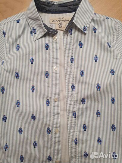 Рубашки на мальчика h&m 122 128