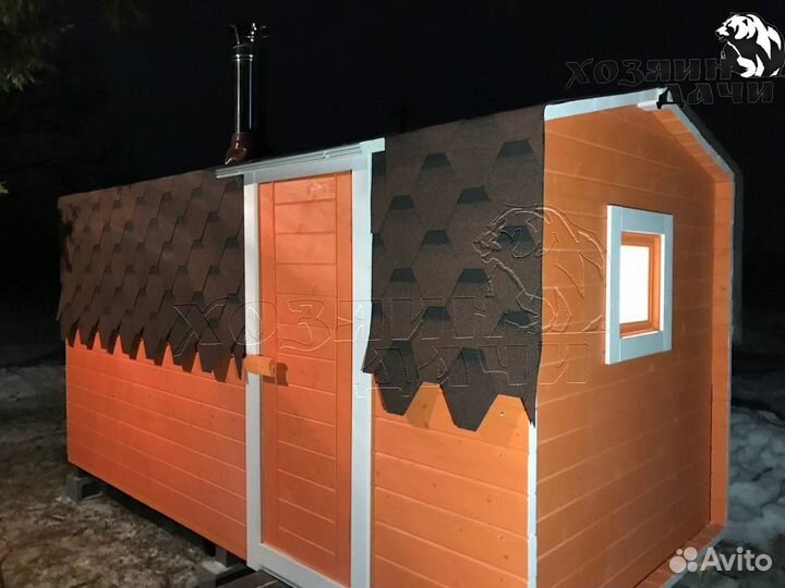 Яркая Баня под ключ 2х4 на зависть соседям