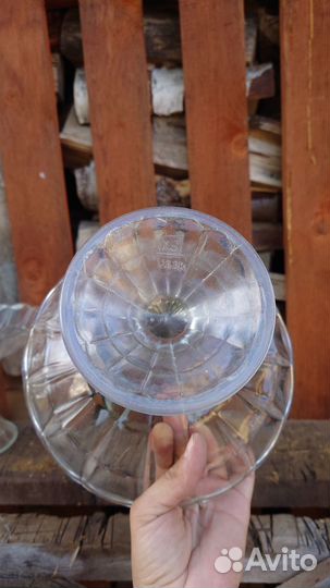 Конфетница на ножке стекло СССР