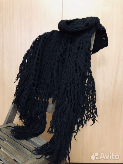 Большой платок вязанный