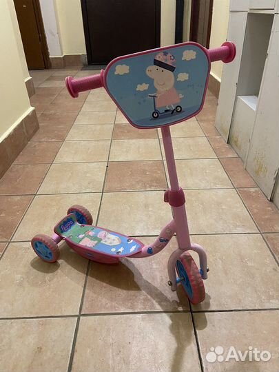 Самокат детский трехколесный бу