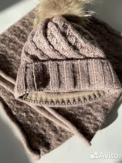 Шапка и снуд женский