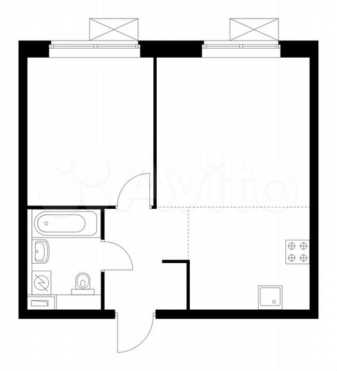 2-к. квартира, 41,7 м², 29/33 эт.