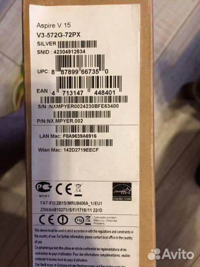 Ноутбук Acer Aspire V3-572G (V3-572G-72PX)