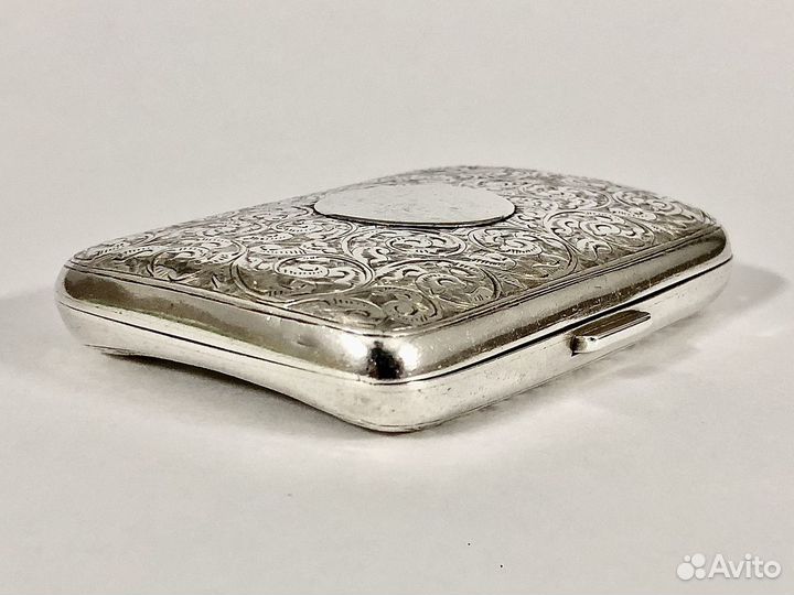 Портсигар антик 1895 год серебро