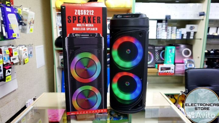 Портативная Колонка бт Спикер зкьюс6212 Yellow