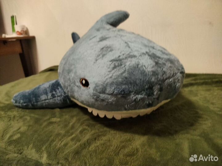 Большая игрушка Акула плюшевая 100 см