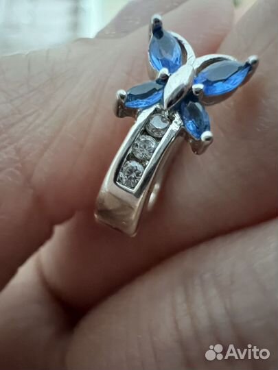 Детские серьги серебро
