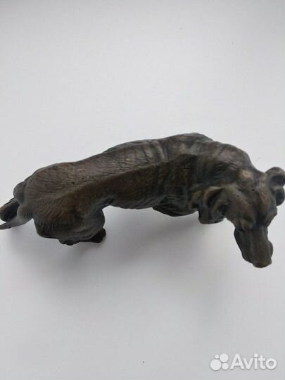 Бронзовая статуэтка легавая, Франция 60е-70е годы