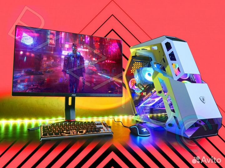 Игровой компьютер Ryzen 5 5500 / AMD RX 6500XT