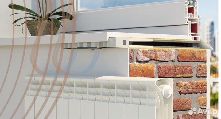 Клапан приточный подоконный nordwind city