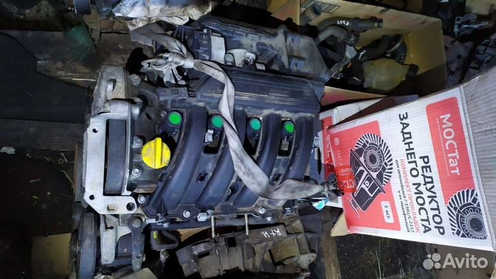 Двигатель renault scenic K4M708 1.6 бензин 2002
