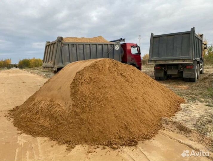 Песок для строительных работ от 5м3 доставка