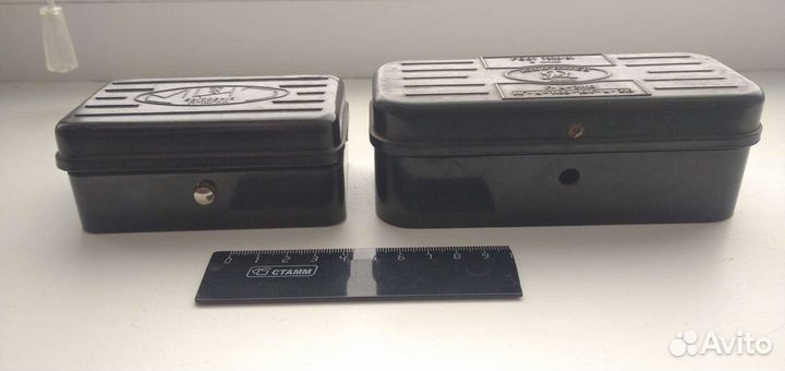 Разновесы в карболитовых коробочках СССР