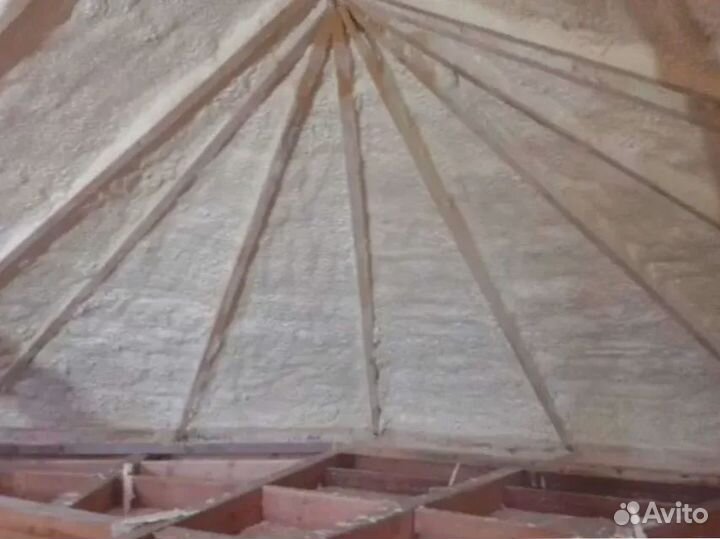 Утепление потолка пенополиуретаном