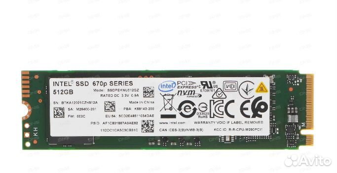 SSD 512 Gb Intel