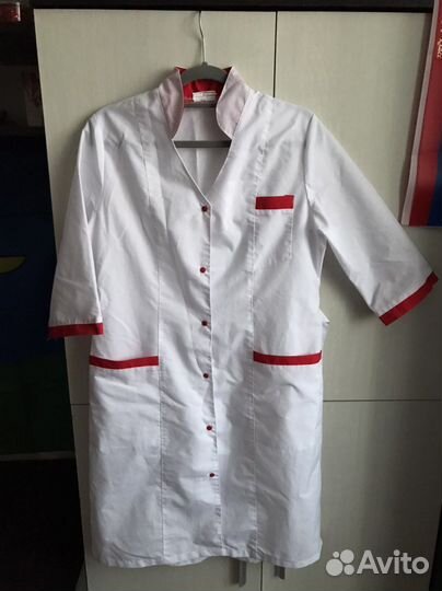 Халат медицинский с шапочкой