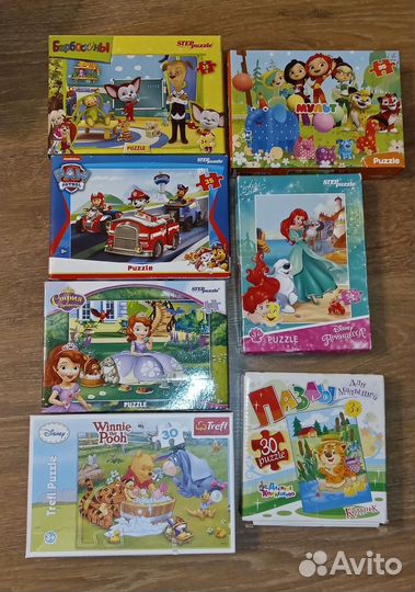 Пакетом паззлы для девочки