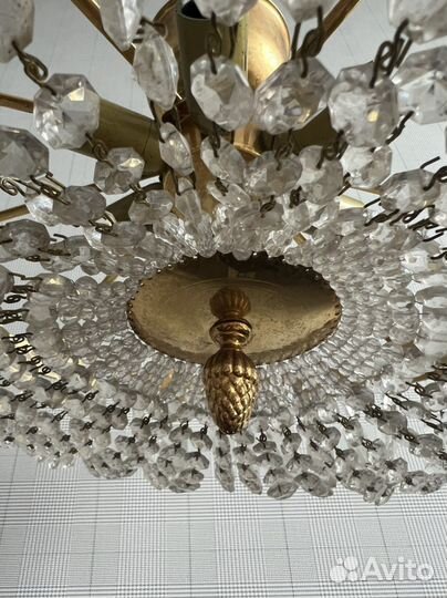Люстра хрустальная Швеция
