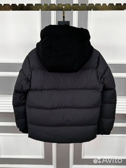 Пуховик moncler мужской сер