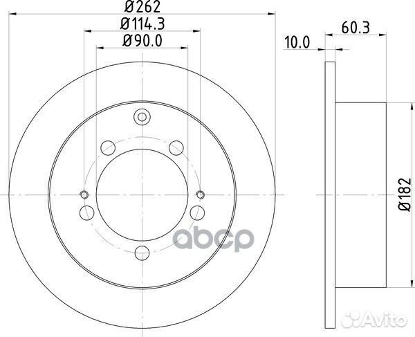 Диск тормозной зад ND3001K nisshinbo