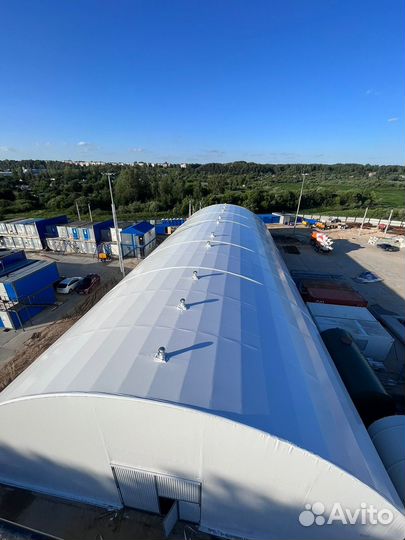 Быстровозводимые каркасно-тентовые ангары