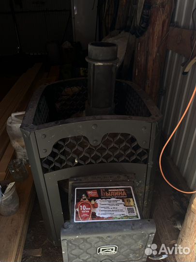 Чугунная печь былина для бани
