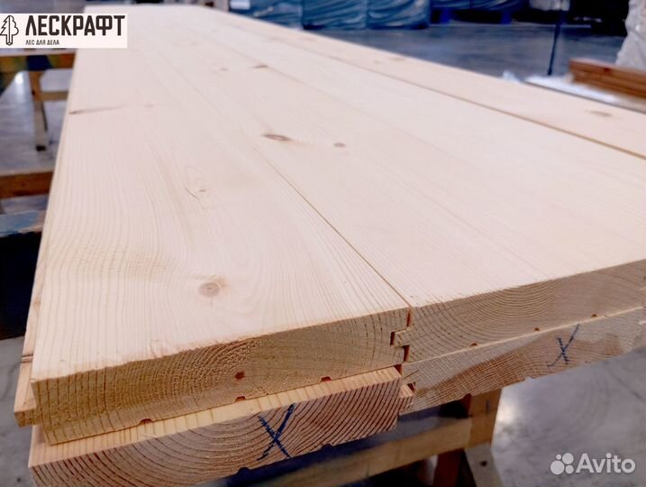 Доска пола 27*141*3000 сорт C ангарская сосна