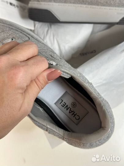 Кеды Chanel серые