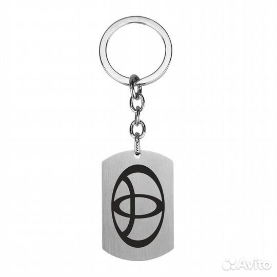 Брелок жетон для ключей с логотипом 