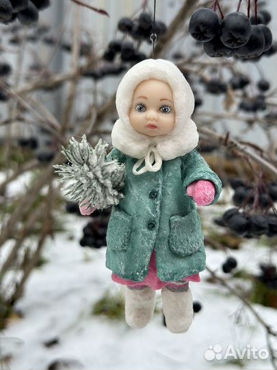 Ватные елочные игрушки