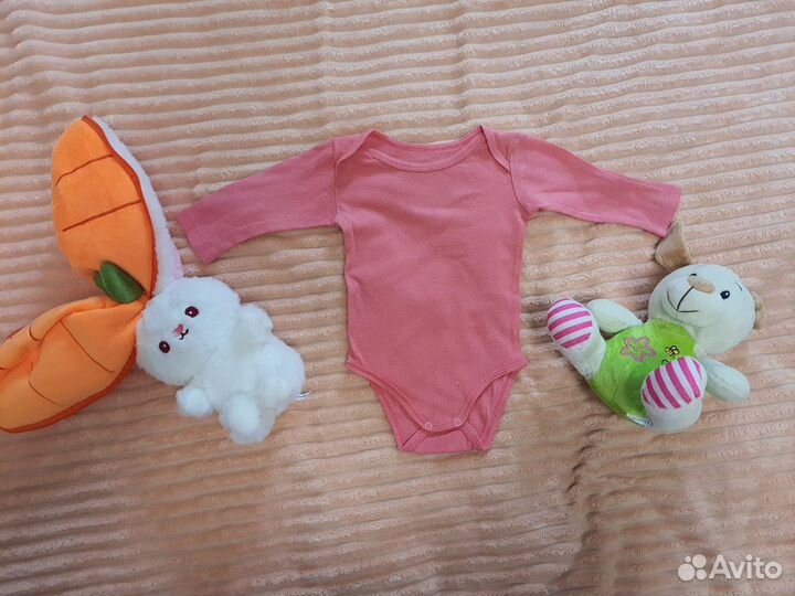 Боди для новорожденных 50 56 с длинным рукавом
