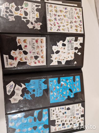 Слайдеры/наклейки для ногтей в альбоме